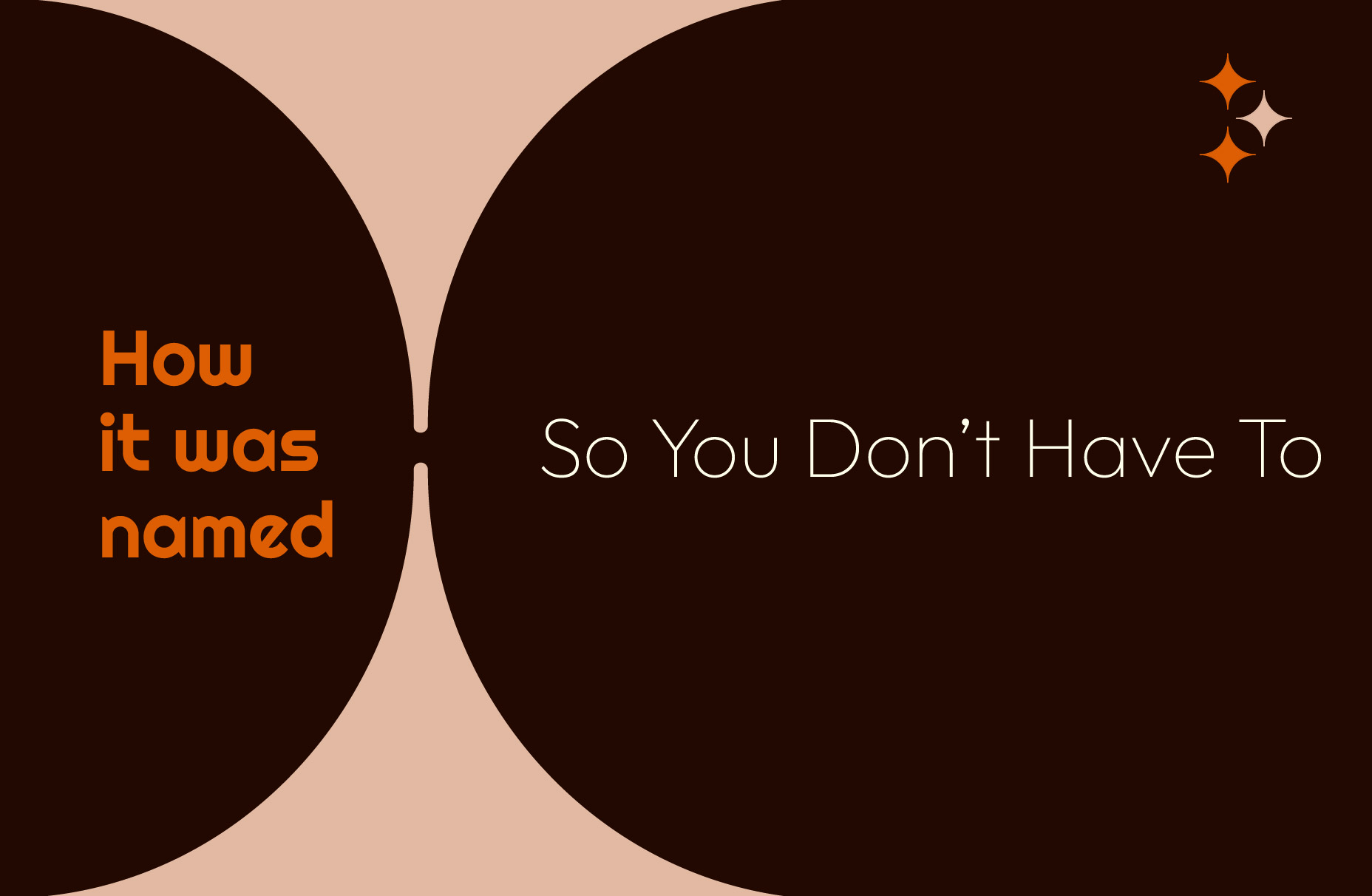 How it was named: So You Don’t Have To